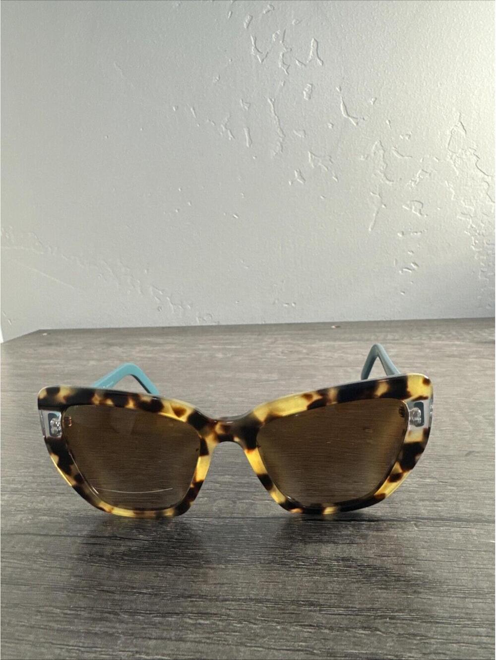 Prada Sunglasses SPR 08V 472-6Q0 Blue Brown Tortoise FRAMES ONLY 55-19-140